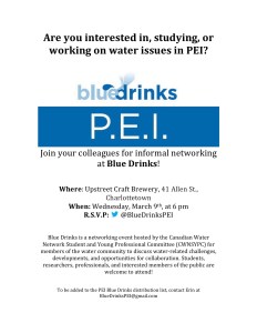 Blue Drinks PEI